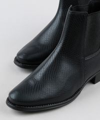 Bota-Feminina-Beira-Rio-Chelsea-Cano-Curto-Salto-Baixo-Texturizada-Cobra-Preta-9947710-Preto_3