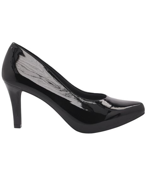 scarpin meia pata preto