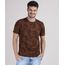 Camiseta-Masculina-Estampada-de-Folhagem-Manga-Curta-Gola-Careca-Marrom-9753000-Marrom_1