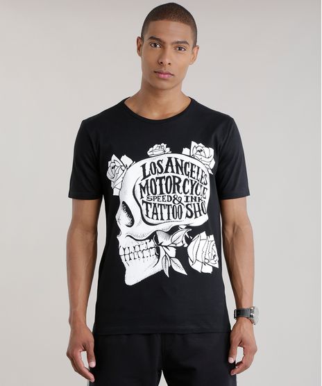 Camiseta--Los-Angeles-Motorcycle--Preta-8707084-Preto_1