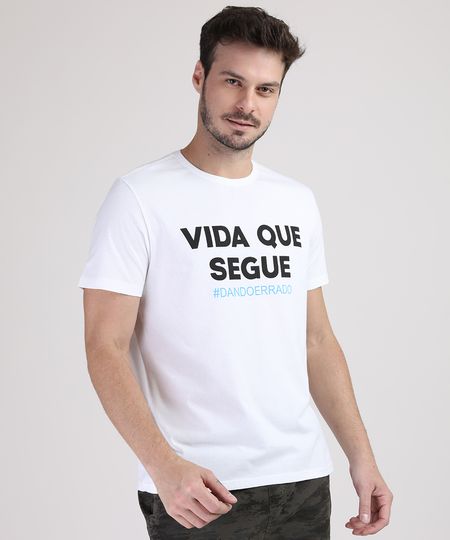 Camiseta-Masculina--Vida-que-Segue--Manga-Curta-Gola-Careca-Branca-9944584-Branco_1 Camiseta-Masculina--Vida-que-Segue--Manga-Curta-Gola-Careca-Branca-9944584-Branco_1