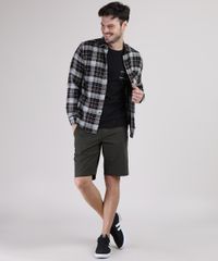 Bermuda-Masculina-Reta-Texturizada-com-Cordao-Verde-Militar-9941831-Verde_Militar_3