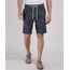 Bermuda-Masculina-Reta-Chino-Estampada-de-Folhagem-com-Cordao-Azul-Marinho-9943525-Azul_Marinho_1