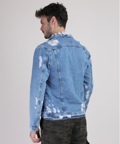 jaqueta jeans masculina c&a