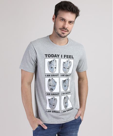 Camiseta-Masculina-Groot-Guardioes-da-Galaxia-Manga-Curta-Gola-Careca-Cinza-Mescla-9942209-Cinza_Mescla_1