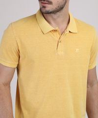 Polo-de-Piquet-Masculina-Manga-Curta-Amarela-9915542-Amarelo_4