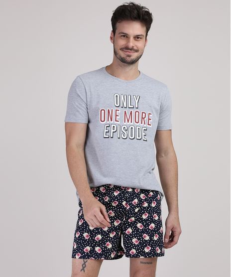 Pijama-Masculino-Pipoca-Manga-Curta--Cinza-Mescla-9909824-Cinza_Mescla_1