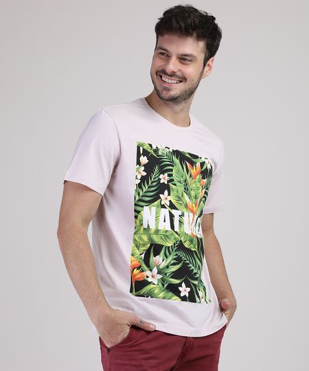 Camiseta-Masculina--Nature--com-Estampa-Floral-Manga-Curta-Gola-Careca-Rosa-Claro-9947369-Rosa_Claro_1 Camiseta-Masculina--Nature--com-Estampa-Floral-Manga-Curta-Gola-Careca-Rosa-Claro-9947369-Rosa_Claro_1