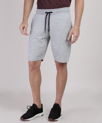 Bermuda-Masculina-Reta-de-Moletom-Cinza-Mescla-Claro-9365312-Cinza_Mescla_Claro_1