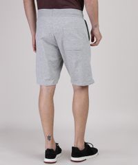 Bermuda-Masculina-Reta-de-Moletom-Cinza-Mescla-Claro-9365312-Cinza_Mescla_Claro_4