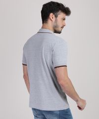 Polo-de-Piquet-Masculina-Comfort-com-Suede-Manga-Curta-Cinza-Mescla-9869038-Cinza_Mescla_2