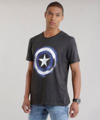 Camiseta-Capitao-America-Cinza-Mescla-Escuro-8644266-Cinza_Mescla_Escuro_1