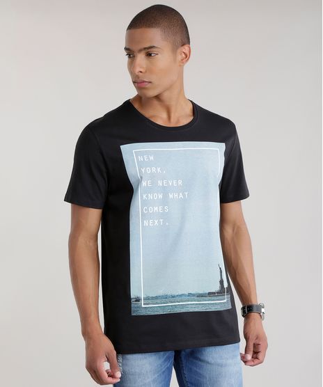 Camiseta--New-York-We-Never-Know--Preta-8643972-Preto_1