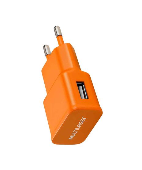 Carregador-de-Parede-Smartogo-Bivolt-com-Entrada-USB-Multilaser---CB080L-Laranja-9942677-Laranja_1