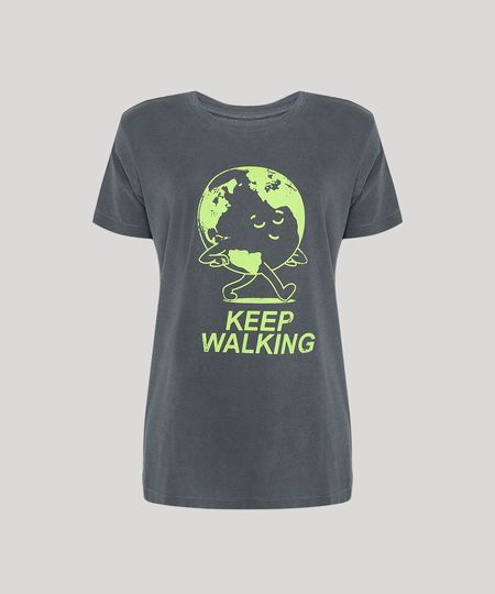 T-Shirt-Feminina-Mindset-Planeta-Terra--Keep-Walking--Manga-Curta-Decote-Redondo-Chumbo-9950423-Chumbo_1 T-Shirt-Feminina-Mindset-Planeta-Terra--Keep-Walking--Manga-Curta-Decote-Redondo-Chumbo-9950423-Chumbo_1