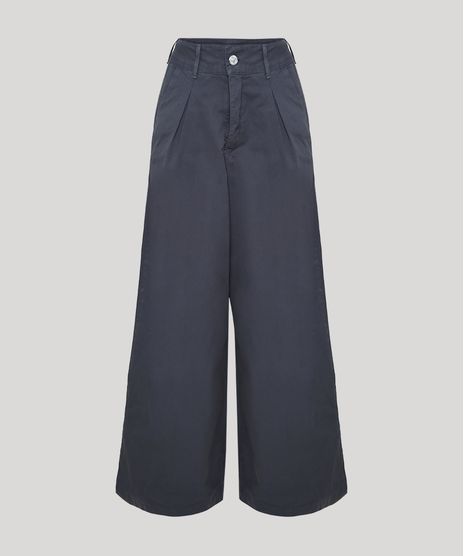 Calca-de-Sarja-Feminina-Mindset-Pantalona-Cintura-Super-Alta-com-Pregas-Chumbo-9950459-Chumbo_1