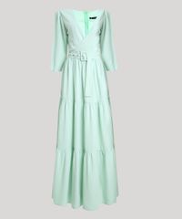 Vestido-Feminino-Mindset-Longo-com-Transpasse-e-Cinto-Manga-7-8-Verde-Claro-9949387-Verde_Claro_1