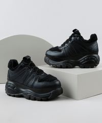 Tenis-Feminino-Oneself-Chunky-com-Pelo-Preto-9943078-Preto_1