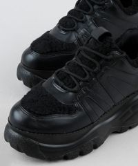 Tenis-Feminino-Oneself-Chunky-com-Pelo-Preto-9943078-Preto_3