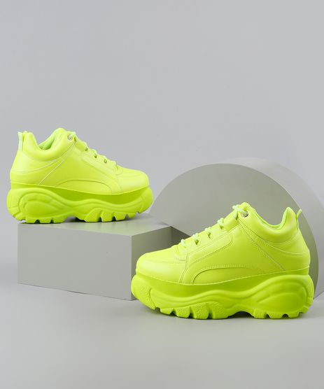 tenis nike feminino neon