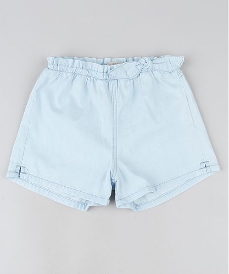 Short-Jeans-Infantil-com-Laco-e-Elastico-Azul-Claro-9944344-Azul_Claro_1