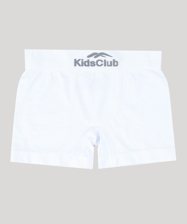 Cueca Boxer Infantil DelRio em Algodão Branca M