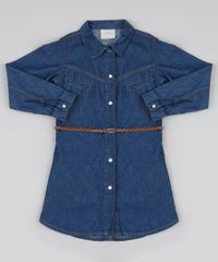 Chemise-Jeans-Infantil-Manga-Longa-Acompanha-Cinto-Azul-Escuro-9713765-Azul_Escuro_1