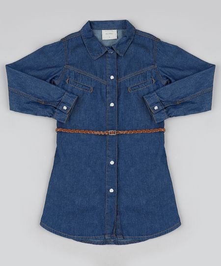 Chemise-Jeans-Infantil-Manga-Longa-Acompanha-Cinto-Azul-Escuro-9713765-Azul_Escuro_1 Chemise-Jeans-Infantil-Manga-Longa-Acompanha-Cinto-Azul-Escuro-9713765-Azul_Escuro_1