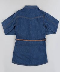 Chemise-Jeans-Infantil-Manga-Longa-Acompanha-Cinto-Azul-Escuro-9713765-Azul_Escuro_2