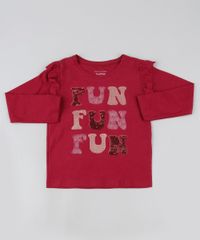 Blusa-Infantil-Com-Texto-e-Paete-Manga-Longa-com-Babado-Decote-Redondo-Vinho-9912440-Vinho_1