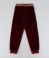 Calca-Infantil-em-Plush-Jogger-Cos-Canelado-com-Brilho-Vinho-9943383-Vinho_1