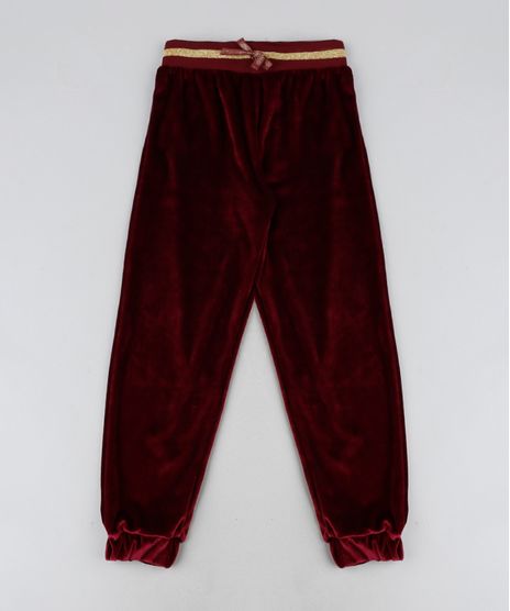 Calca-Infantil-em-Plush-Jogger-Cos-Canelado-com-Brilho-Vinho-9943383-Vinho_1