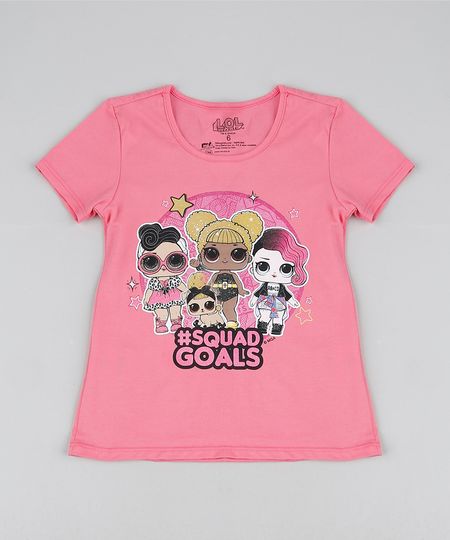 Blusa-Infantil-LOL-Surprise-Amigas-Manga-Curta-Decote-Redondo-Rosa-9943302-Rosa_1