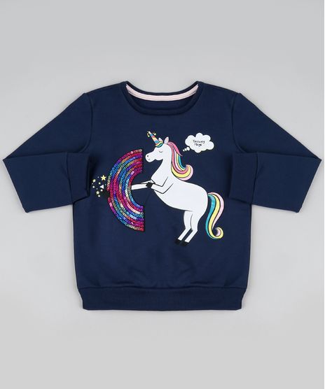 Blusao-de-Moletom-infantil-Unicornio-com-Paete-Azul-Marinho-9944558-Azul_Marinho_1