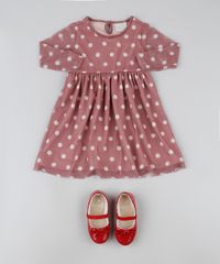 Vestido-Infantil-em-Tule-Estampado-de-Poa-Manga-Longa-Rose-9946881-Rose_3