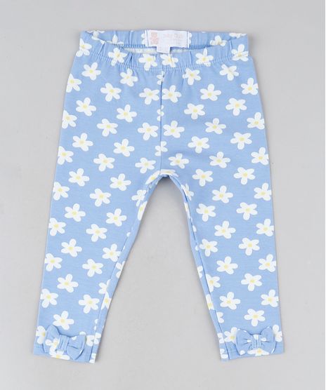 Calca-Legging-Infantil-Floral--com-Laco-na-Barra-Azul-Claro-9942213-Azul_Claro_1