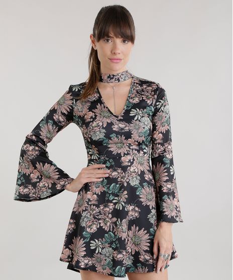 Vestido-Estampado-Floral-Preto-8687414-Preto_1