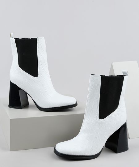 Bota-Feminina-Oneself-Croco-Salto-Alto-Cano-Curto-com-Elastico-Branca-9948241-Branco_1