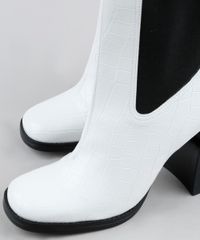 Bota-Feminina-Oneself-Croco-Salto-Alto-Cano-Curto-com-Elastico-Branca-9948241-Branco_3
