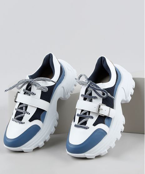Tenis-Feminino-Chunky-Oneself-com-Fivela-Branco-9948246-Branco_1