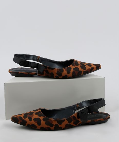 Sapatilha-Feminina-Bico-Fino-Oneself-Aberta-Estampa-de-Oncinha-Bege-9948216-Bege_1