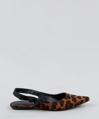 Sapatilha-Feminina-Bico-Fino-Oneself-Aberta-Estampa-de-Oncinha-Bege-9948216-Bege_2