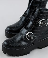Bota-Feminina-Oneself-Cano-Curto-Choco-com-Tiras-e-Fivelas-Preta-9948235-Preto_3