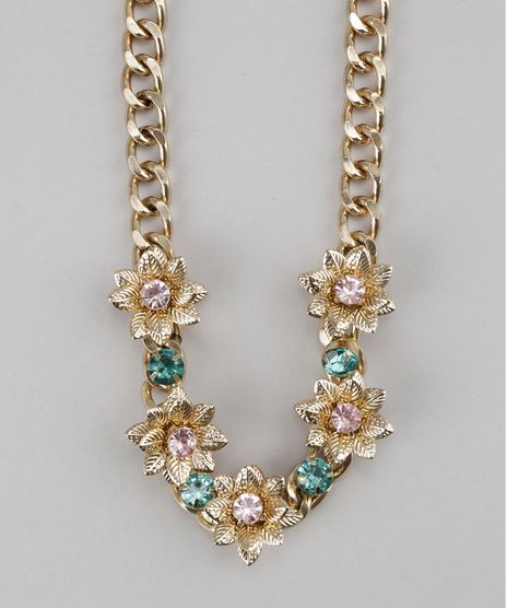 Colar-com-Flores-Dourado-8628276-Dourado_1