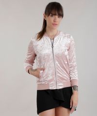 Jaqueta-Bomber-em-Veludo-Molhado-Rose-8577912-Rose_1