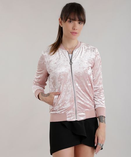 Jaqueta-Bomber-em-Veludo-Molhado-Rose-8577912-Rose_1 Jaqueta-Bomber-em-Veludo-Molhado-Rose-8577912-Rose_1