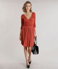 Vestido-com-Cordao-para-Amarracao-Laranja-Escuro-8747853-Laranja_Escuro_3