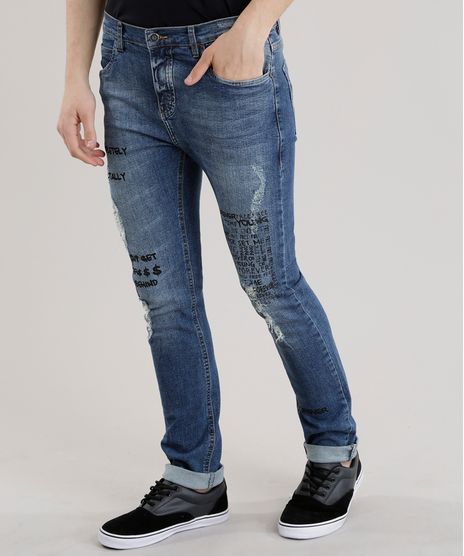 Calca-Jeans-Skinny-com-Estampa-Azul-Medio-8684635-Azul_Medio_1