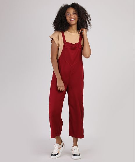 Macacao-Feminino-Pantacourt-com-Bolso-Vermelho-Escuro-9950897-Vermelho_Escuro_1