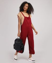 Macacao-Feminino-Pantacourt-com-Bolso-Vermelho-Escuro-9950897-Vermelho_Escuro_3